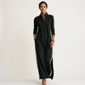 Sophia | Chic White Maxi Dress With Button-Down Collar DONE 05 -21-2026