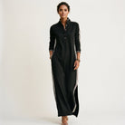 Sophia | Chic White Maxi Dress With Button-Down Collar DONE 05 -21-2026