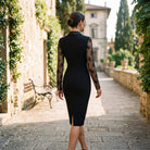 Sophia - Elegant Black Lace Cocktail Dress| DONE