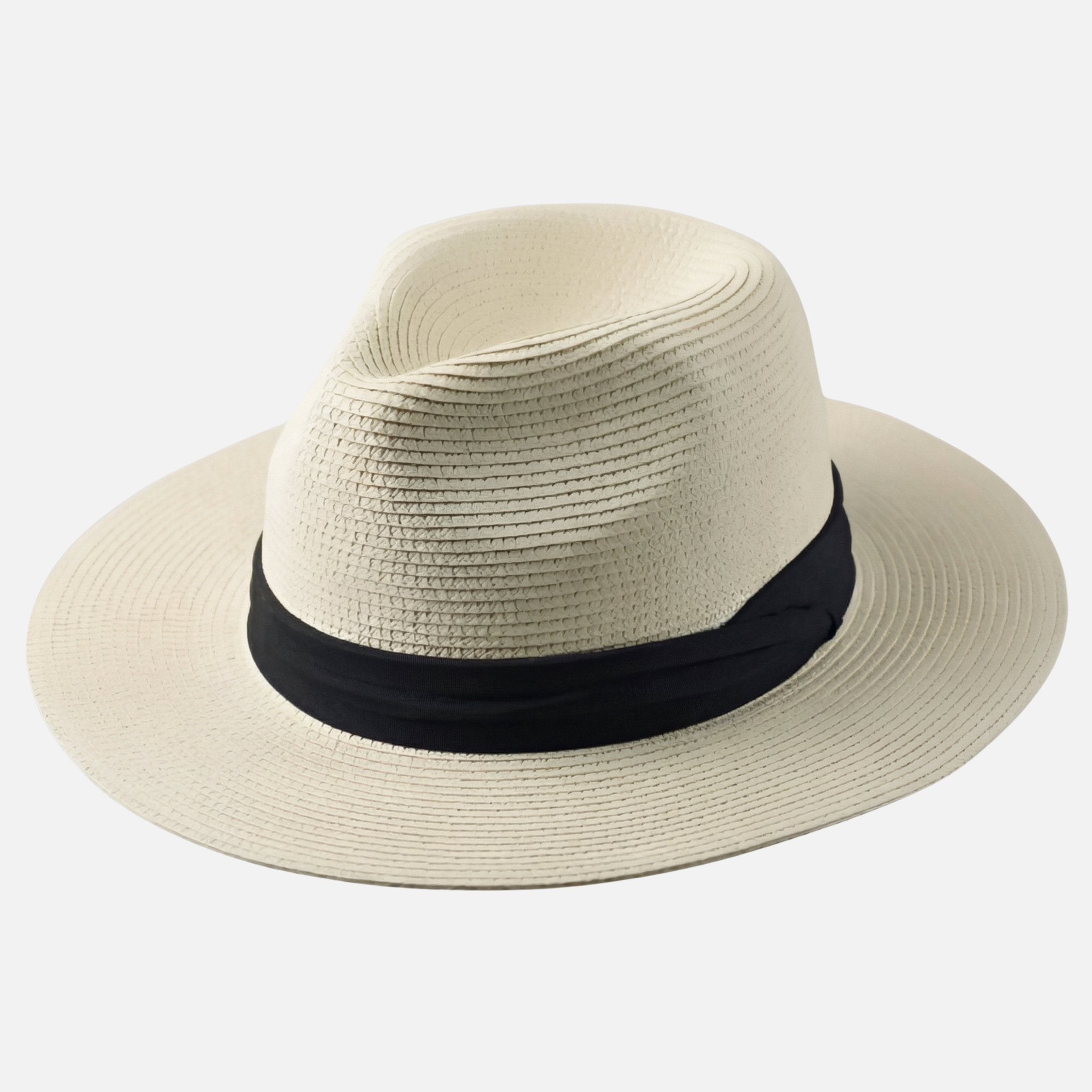 Kapelusz panama z trawy toquilla z taśmą grosgrain