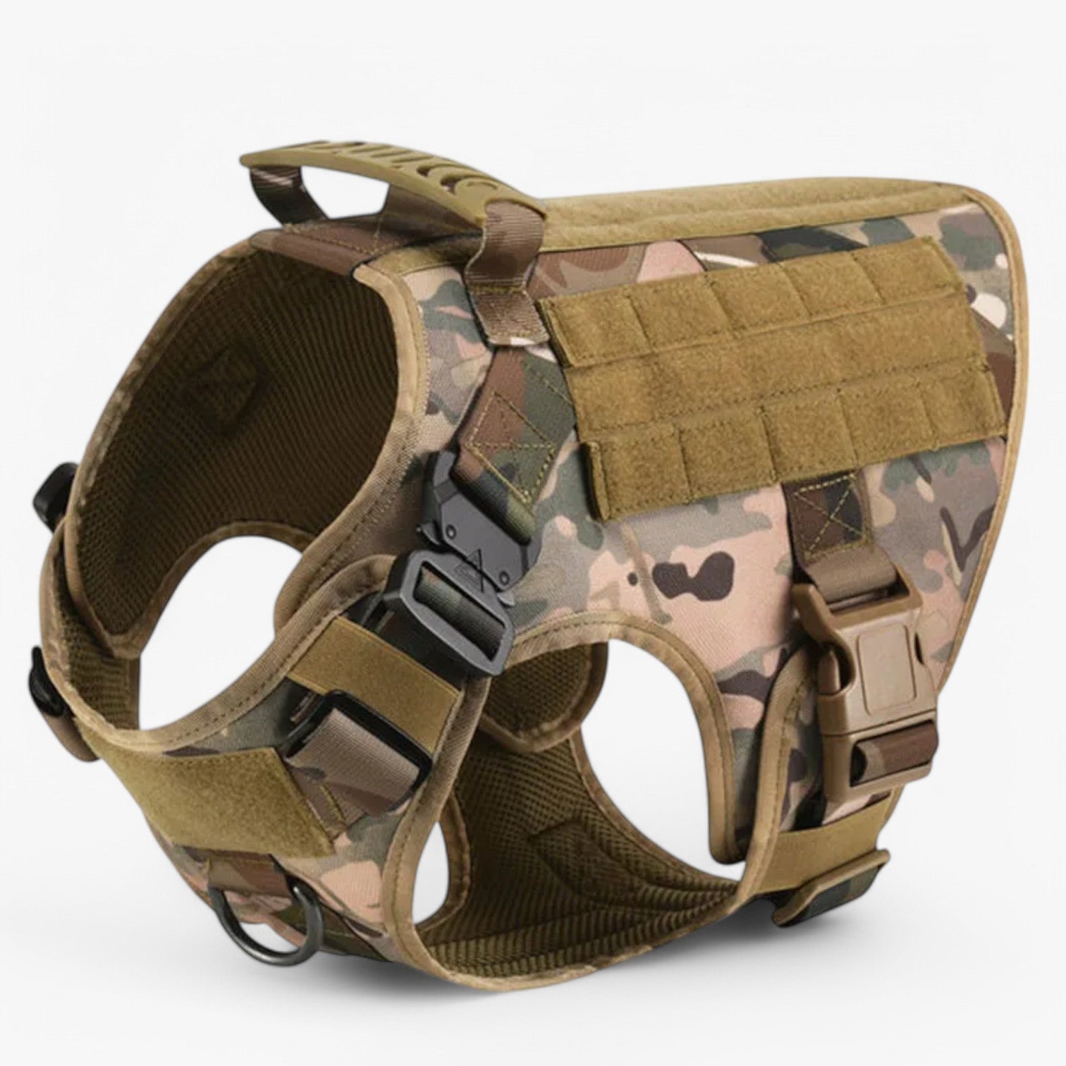 Military Grade Dog Harness  Tactical Training Vest with Quick-Release System - Detailed view