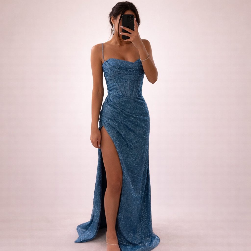 Tess | Romantic dress with sequins and elegant 1