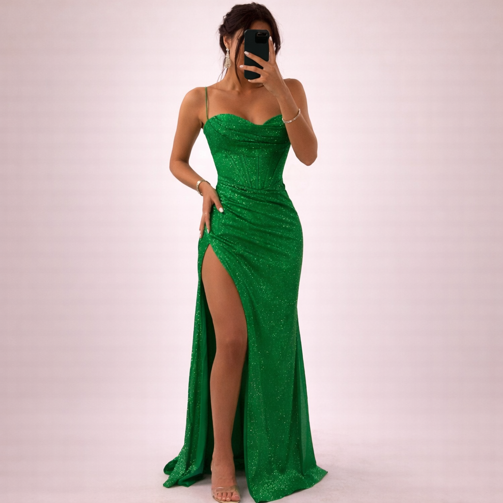 Tess | Romantic dress with sequins and elegant 4