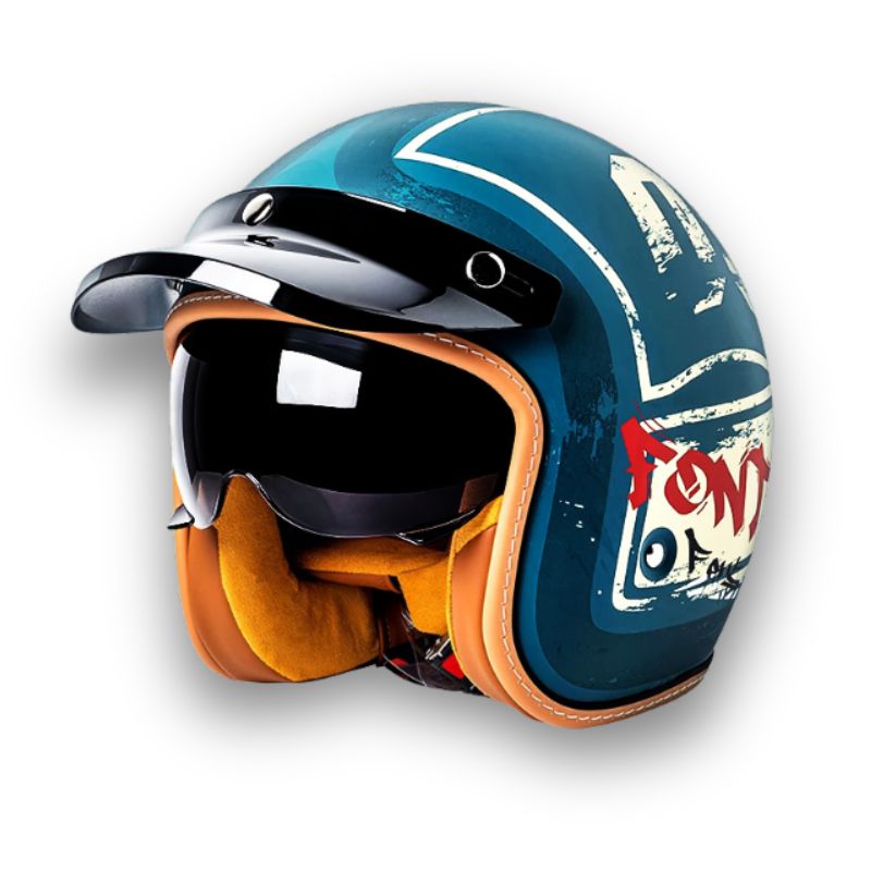 Kask motocyklowy Timeless - zatwierdzony przez DOT i ECE
