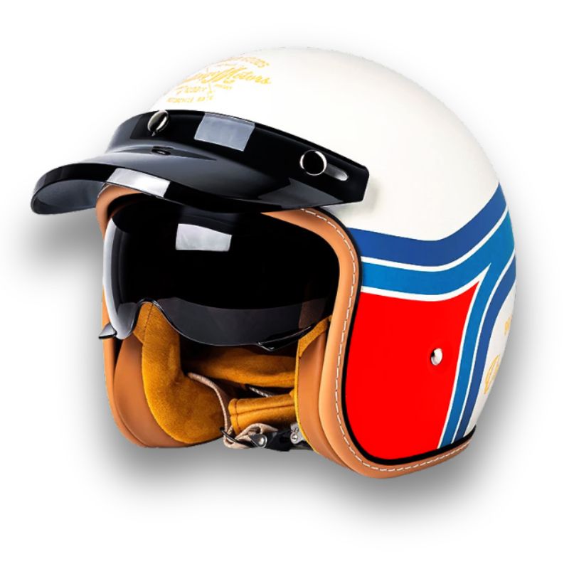 Kask motocyklowy Timeless - zatwierdzony przez DOT i ECE