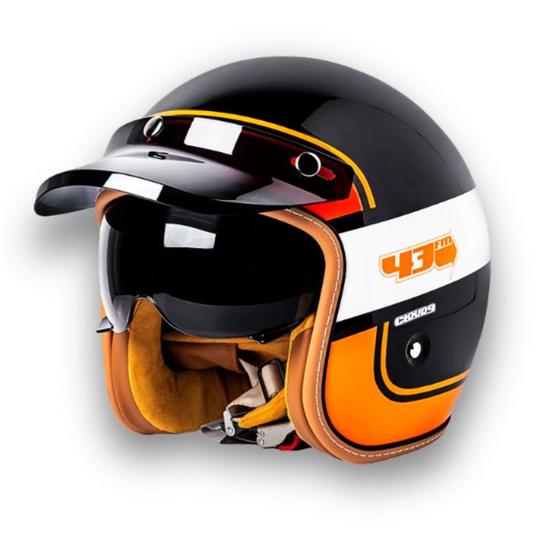 Kask motocyklowy Timeless - zatwierdzony przez DOT i ECE