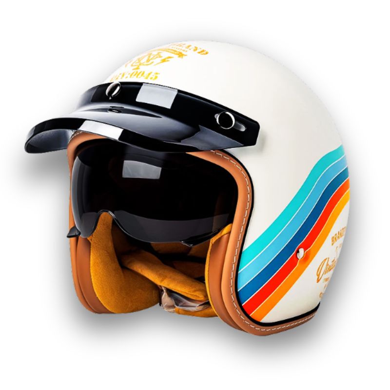Kask motocyklowy Timeless - zatwierdzony przez DOT i ECE