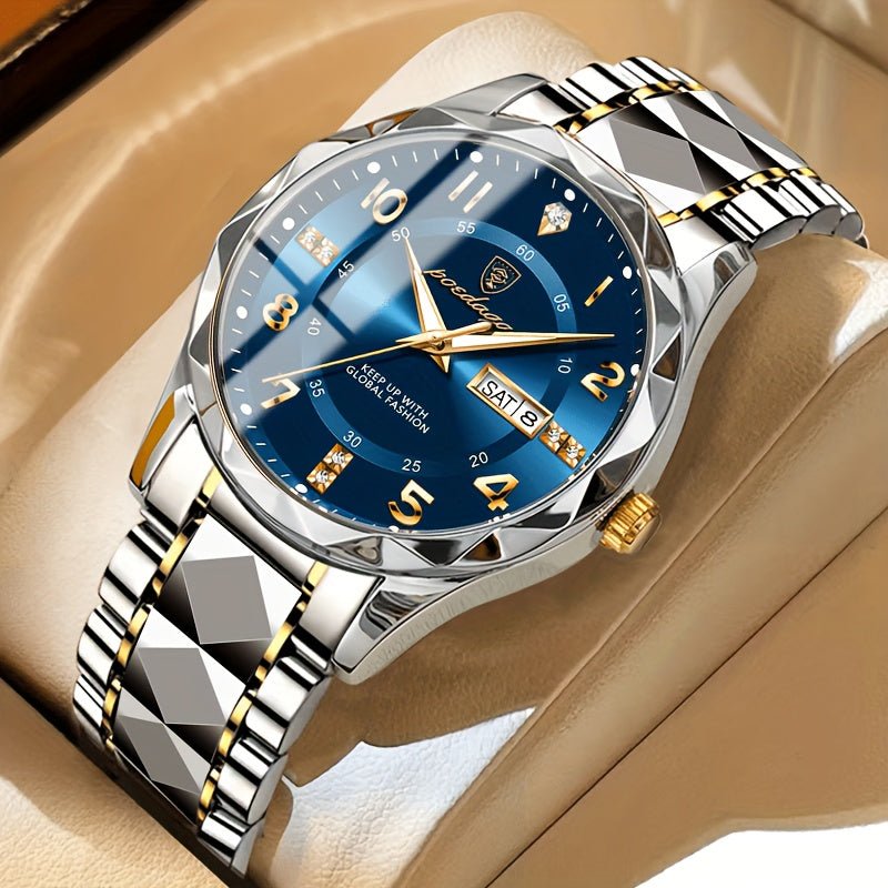 Mens Sports Watch  Blue Dial Stainless Steel Two-Tone - Product detail 5