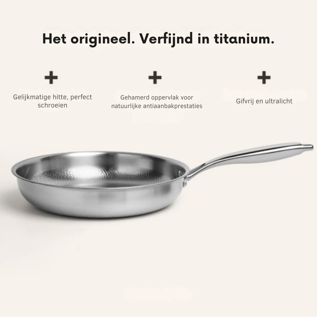 Titanium Frying Pan  Hammered Non-Stick PFAS-Free Induction - Product detail 4