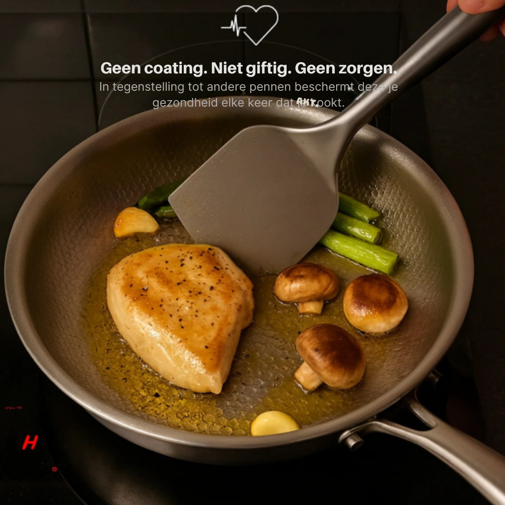 Titanium Frying Pan  Hammered Non-Stick PFAS-Free Induction - Product detail 6