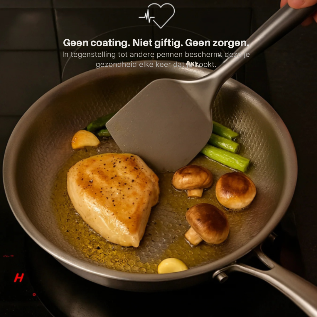 Titanium Frying Pan  Hammered Non-Stick PFAS-Free Induction - Product detail 6
