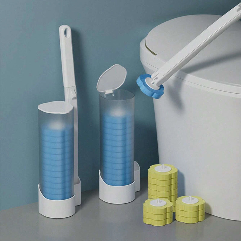Toilettenbürste Einweg | Antibakteriell | Hygienische Schwammköpfe | CleanClick