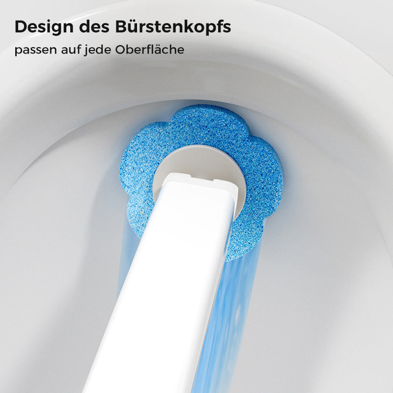 Toilettenbürste Einweg | Antibakteriell | Hygienische Schwammköpfe | CleanClick