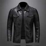 Men's Leather Jacket | Classic Black Design | Stylish & Versatile