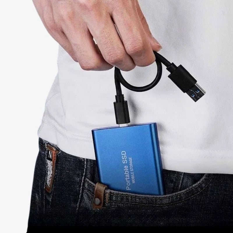 External SSD Hard Drive Aluminum Portable Storage 128GB