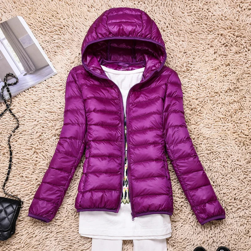 Giacca imbottita ultraleggera da donna - Cappotto leggero elegante e confortevole