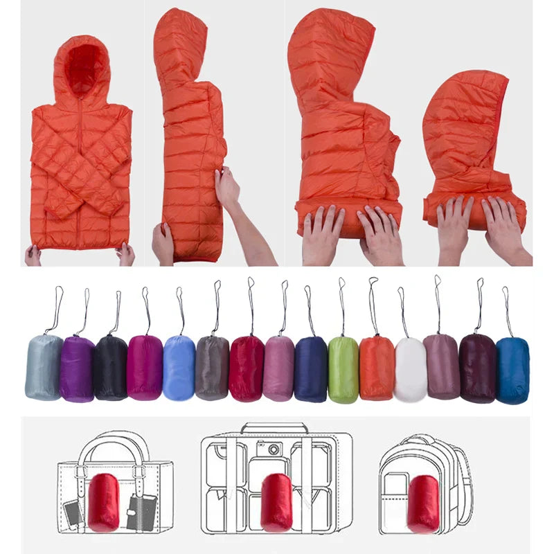 Giacca imbottita ultraleggera da donna - Cappotto leggero elegante e confortevole