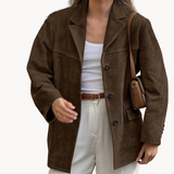 Women’s Suede Jacket – Tailored Fit for Casual & Smart Wear