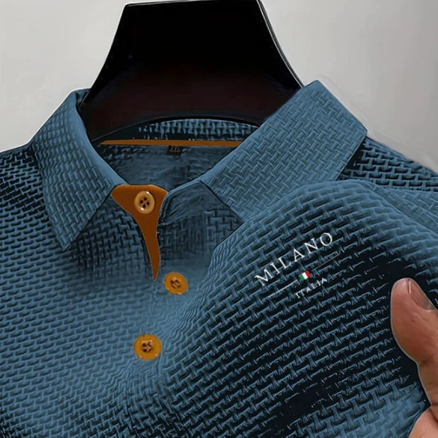Textured Polo Shirt for Men