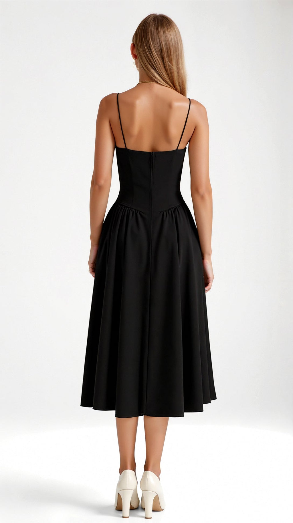 Abito midi con corsetto floreale da donna per eventi estivi