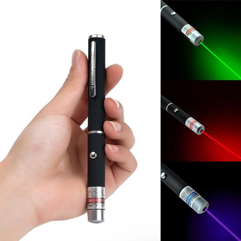 High-Performance Multi-Color Laser Pointer – Red, Green, Blue-Violet