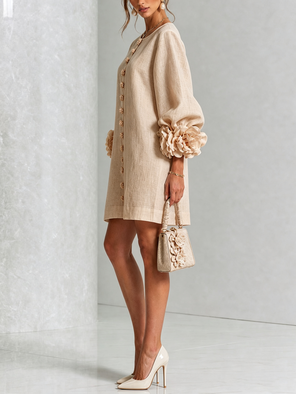 Sculptural Shift Dress