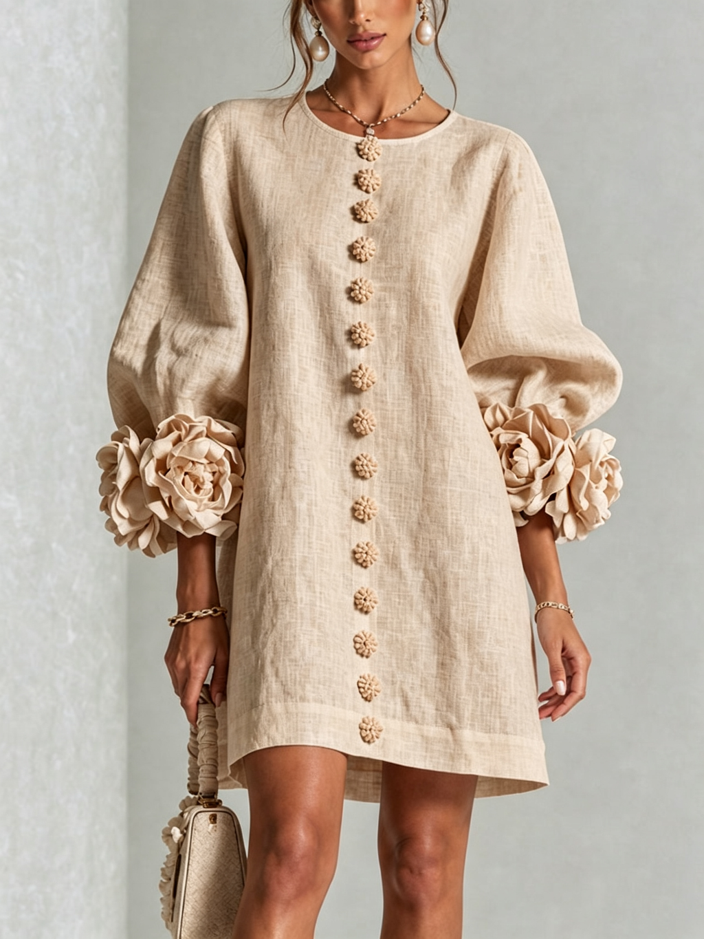 Sculptural Shift Dress