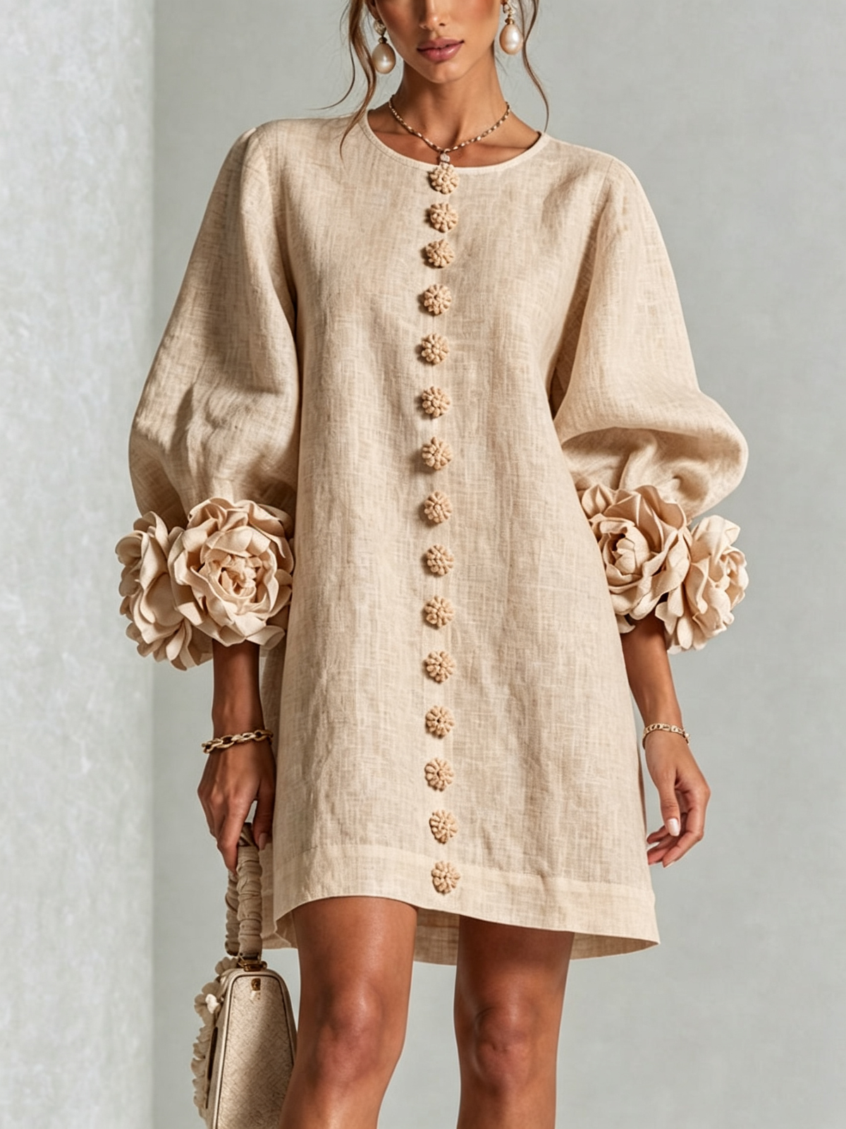 Sculptural Shift Dress