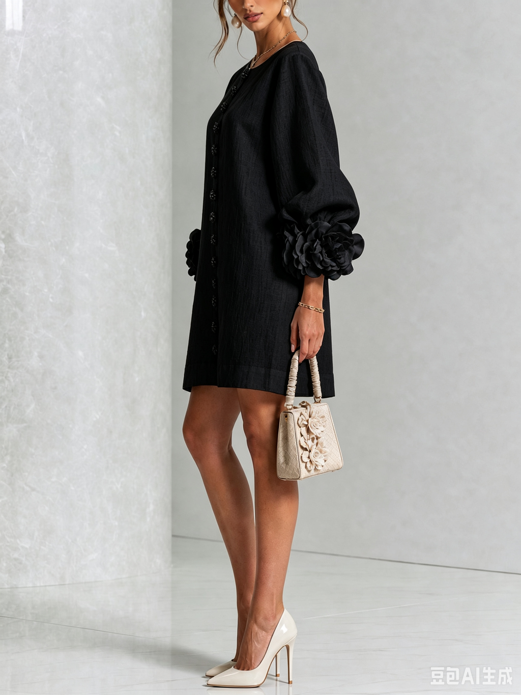 Sculptural Shift Dress