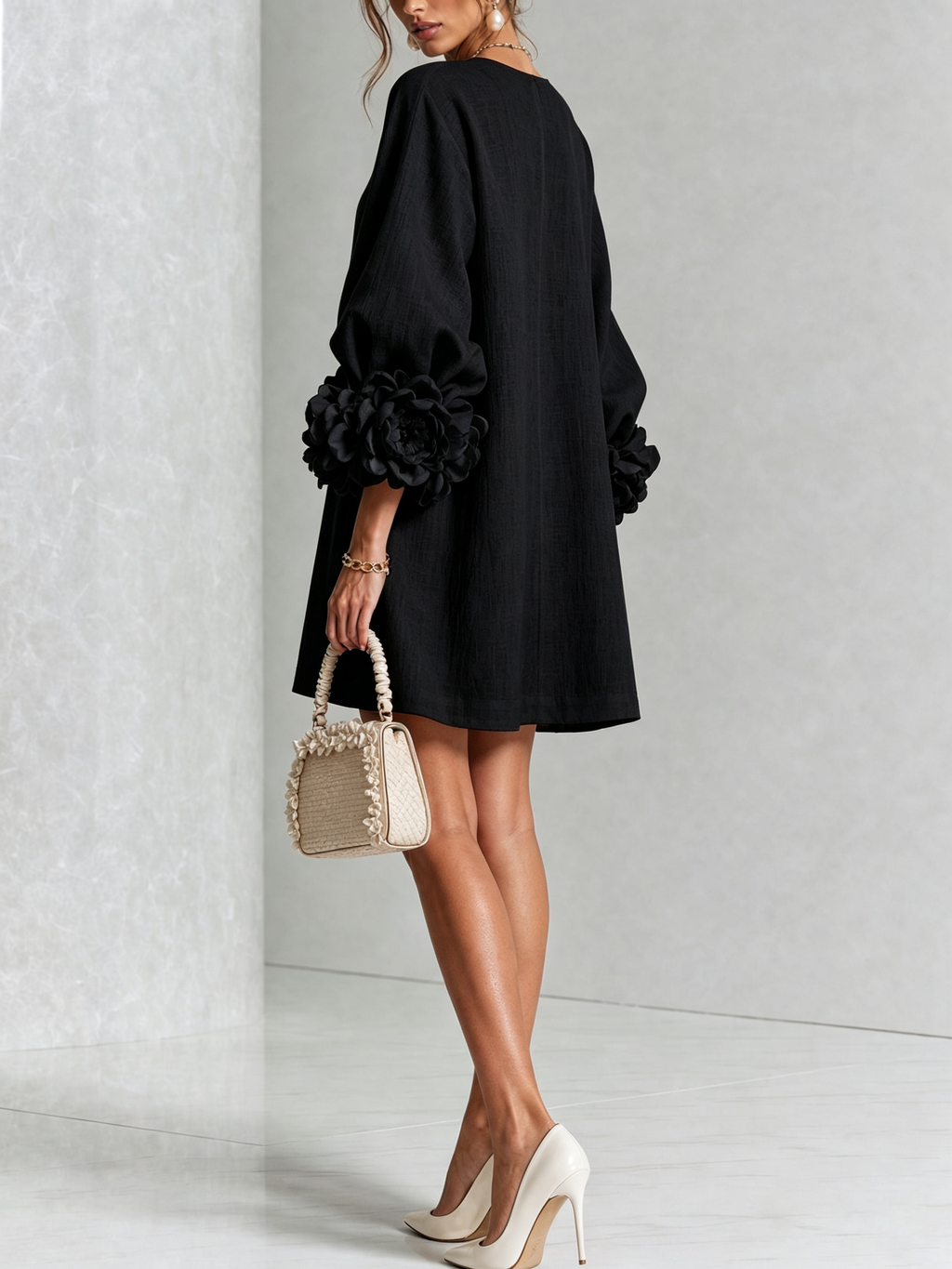 Sculptural Shift Dress