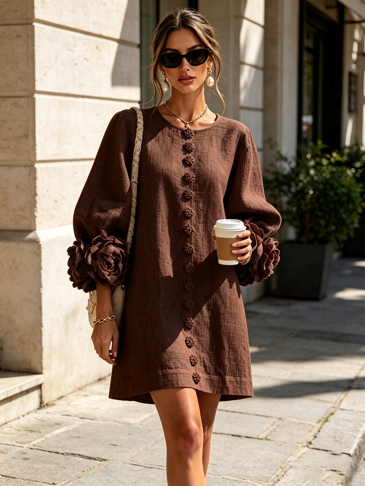 Sculptural Shift Dress