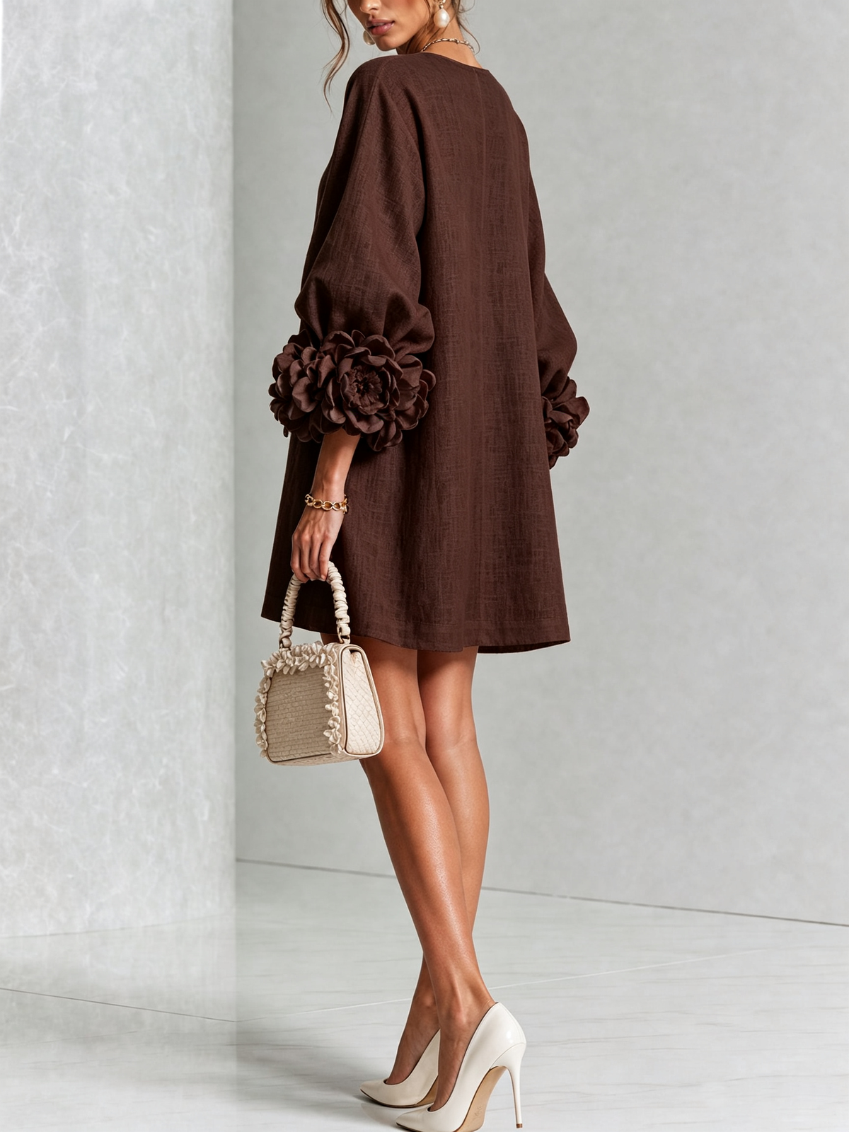 Sculptural Shift Dress