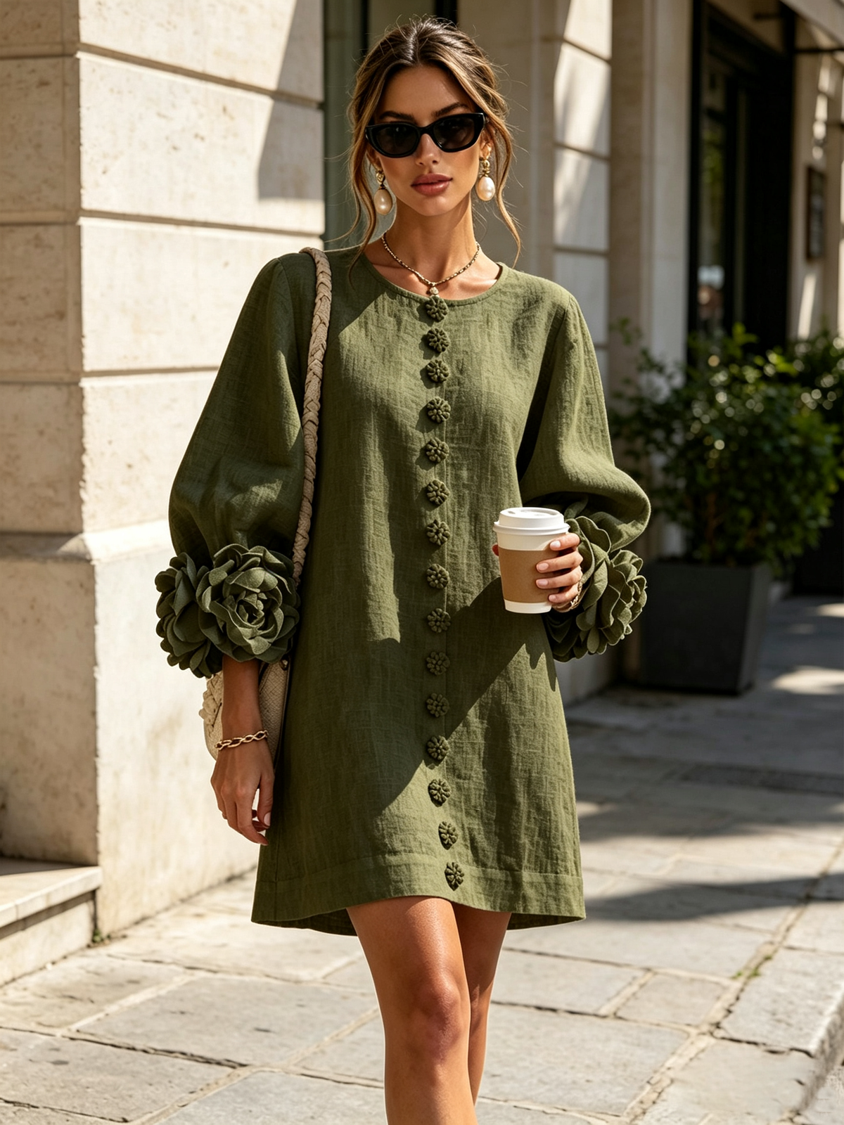 Sculptural Shift Dress
