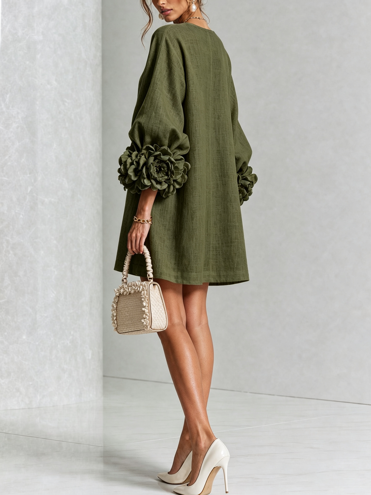 Sculptural Shift Dress