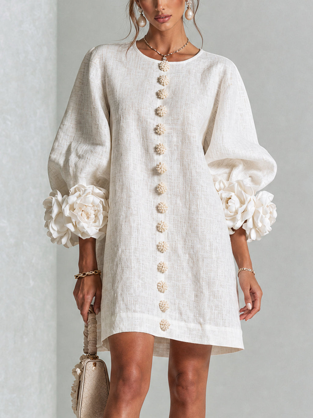 Sculptural Shift Dress