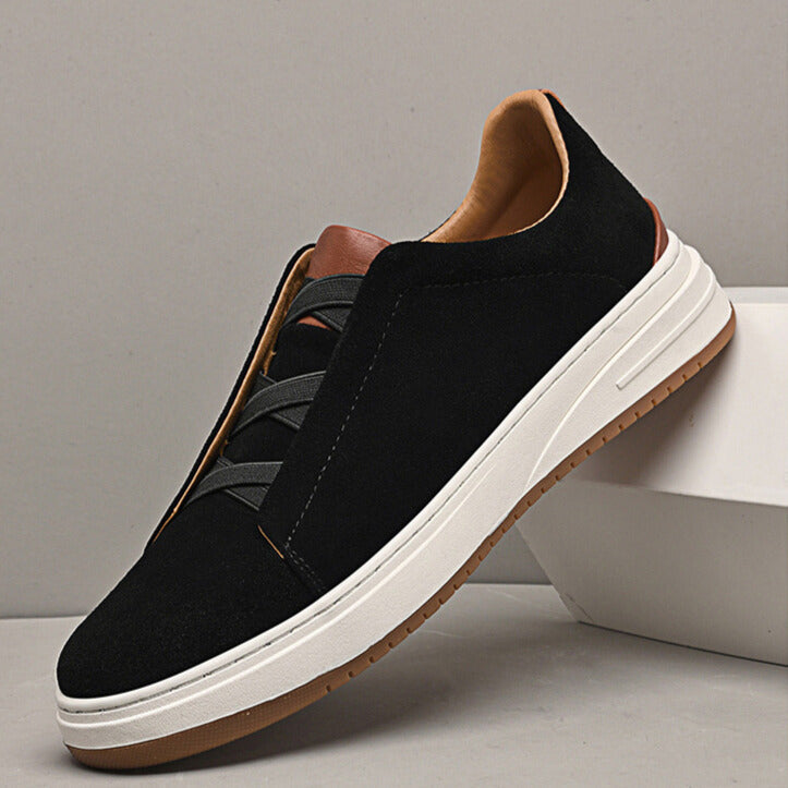 Pánské slip-on tenisky z hovězí kůže
