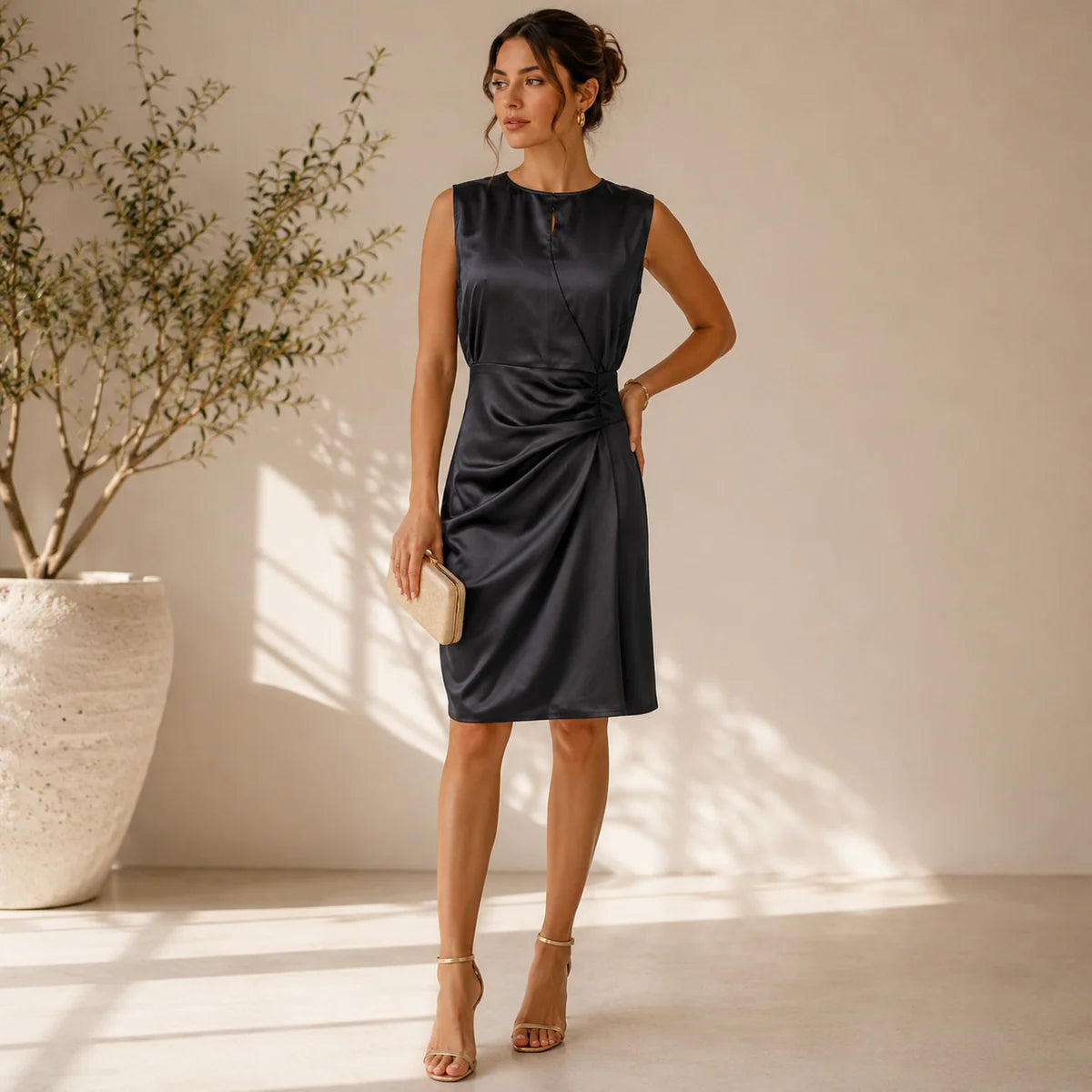 Sleeveless Women's Evening Dress | Midi