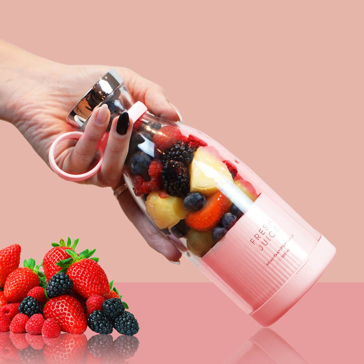 Frullatore Portatile 420 ml – Frullati Freschi in Secondi, Senza Fili