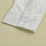 Men’s Striped Long Sleeve Shirt | Smart Lapel Collar