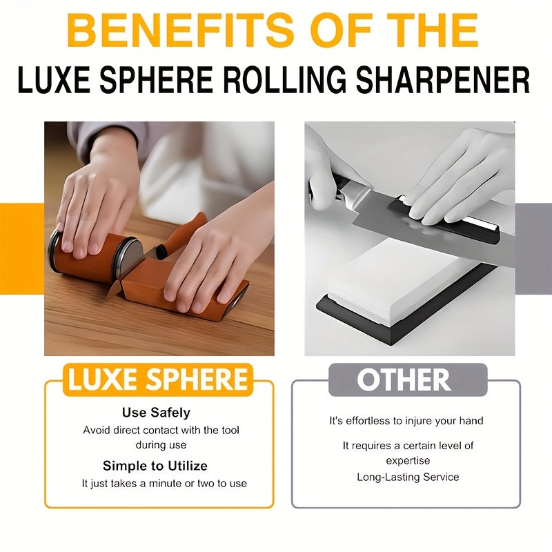 DuoCut Sharpening Stone Set | Diamond Stone with Magnetic Holder | 15° & 20° Sharpening Angles | Wood & Metal