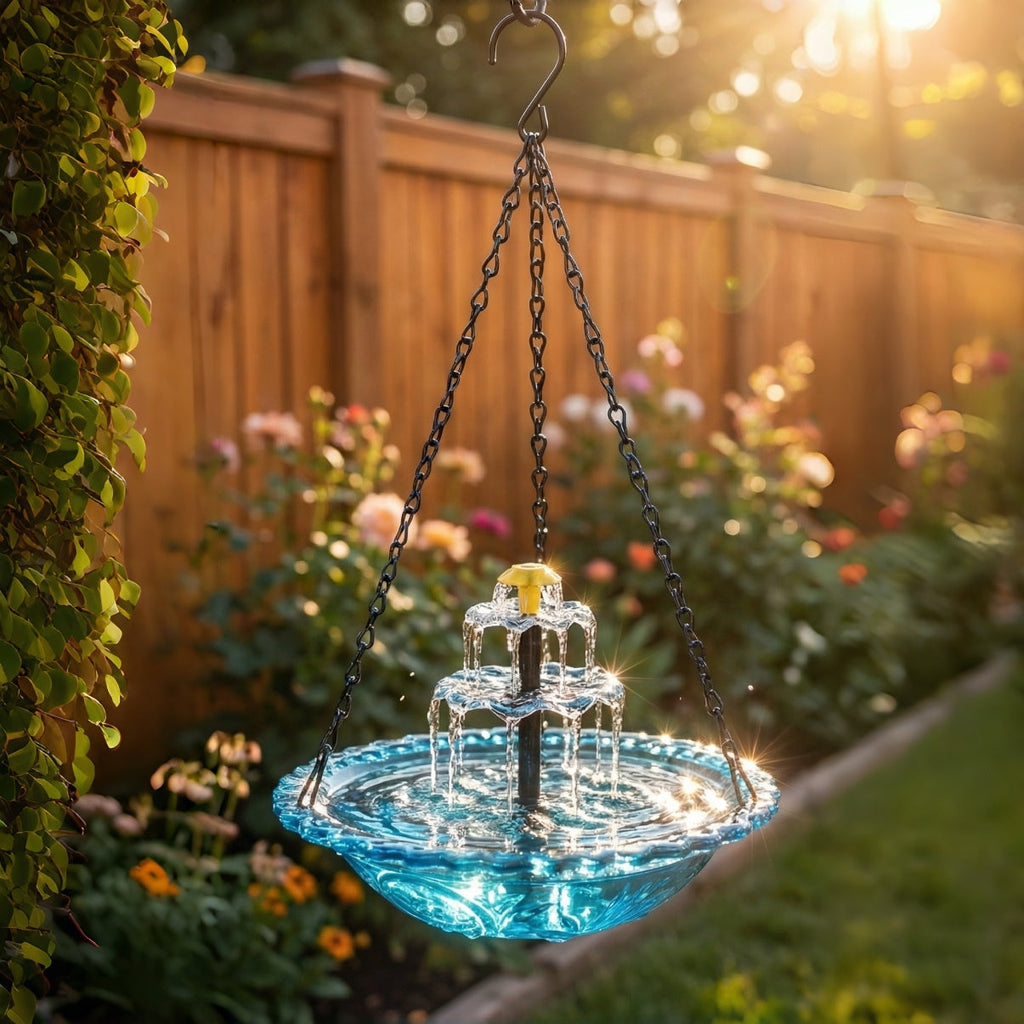 Solar Bird Bath with Fountain