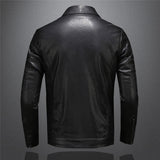 Men's Leather Jacket | Classic Black Design | Stylish & Versatile
