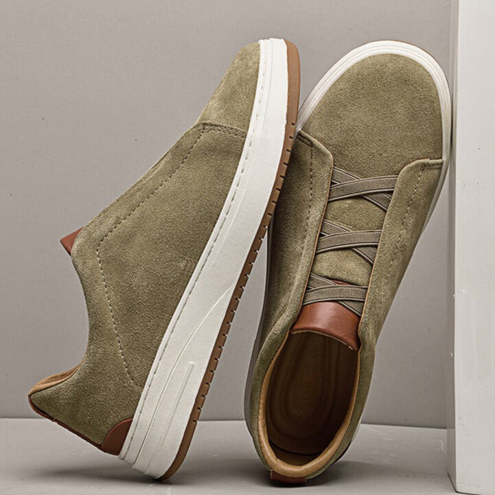 Pánské slip-on tenisky z hovězí kůže