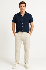 Cedar Men’s Shirt and Trousers Set – Relaxed Fit for Timeless Style