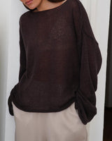 Women’s Sheer Bell Sleeve Knit Top | Smart Casual & Daily Wear