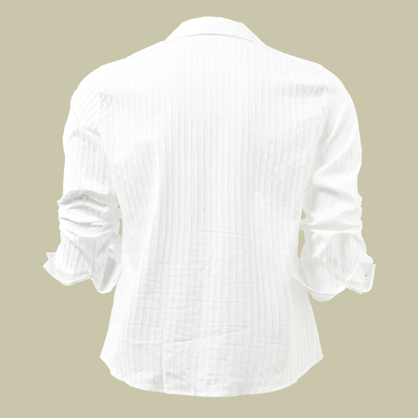 Men’s Striped Long Sleeve Shirt | Smart Lapel Collar