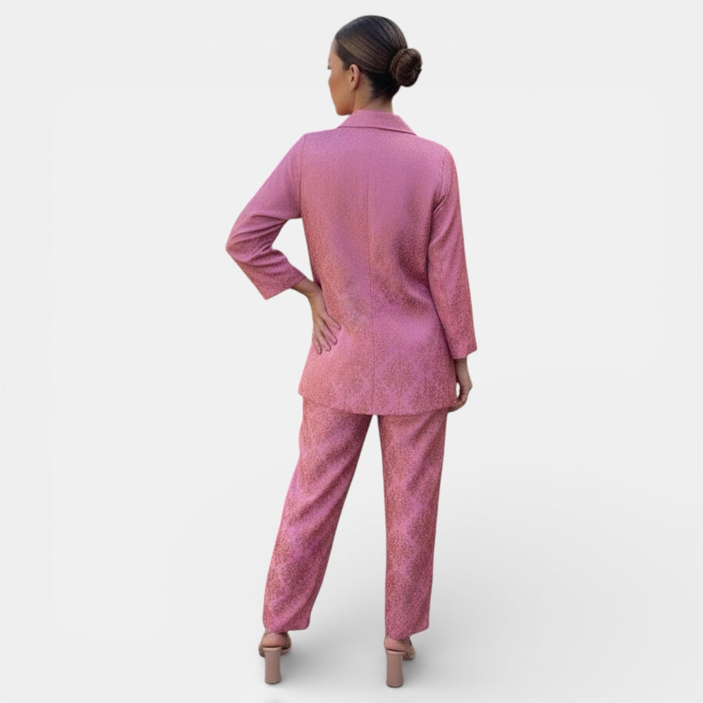 Women's Blazer and Wide Leg Pants Set