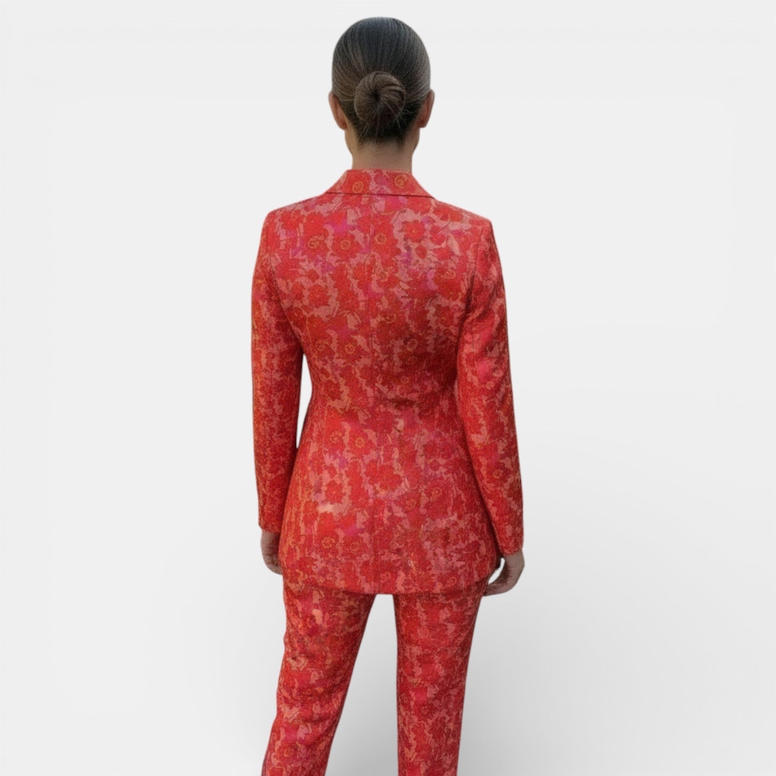 Women's Blazer and Wide Leg Pants Set