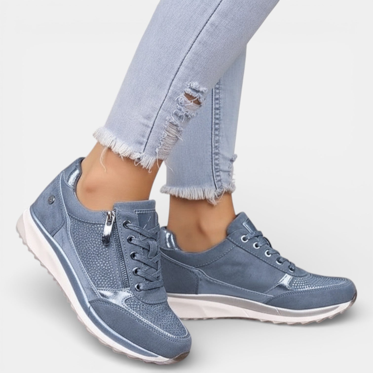 Women's Orthopedic Glitter Platform Shoes