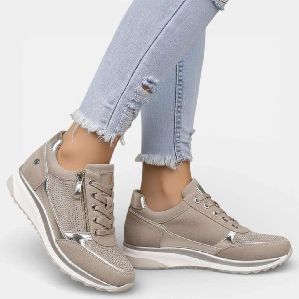 Women's Orthopedic Glitter Platform Shoes